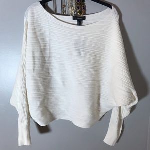 🎈 White Dolman Sleeve Off Shoulder Sweater 🎈